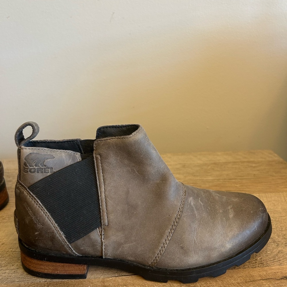 Sorel Emelie H2O Chelsea Boots in‎ Taupe Womens Size 6.5 - Picture 6 of 12